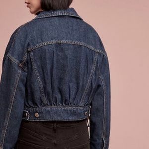 Pilcro Cropped Denim Jacket